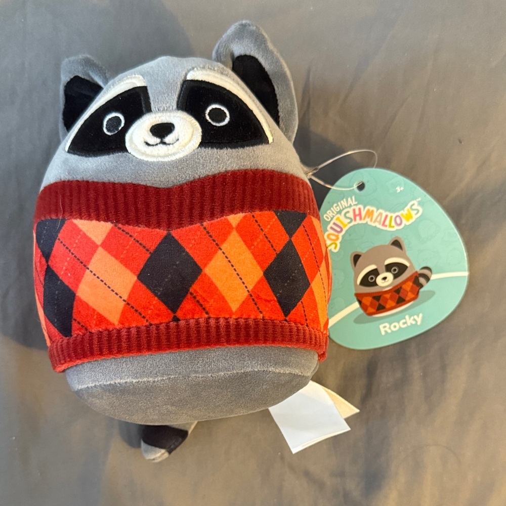 NWT Squishmallows Rocky the Raccoon Mini